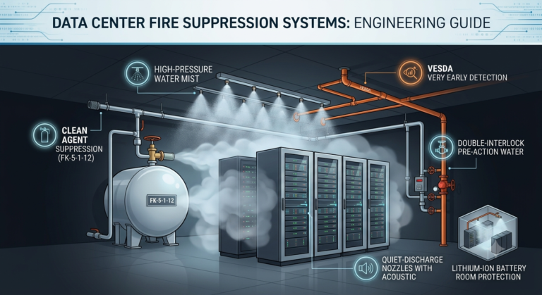 Data Center Fire Suppression Systems: Engineering Guide for Mission-Critical Facilities